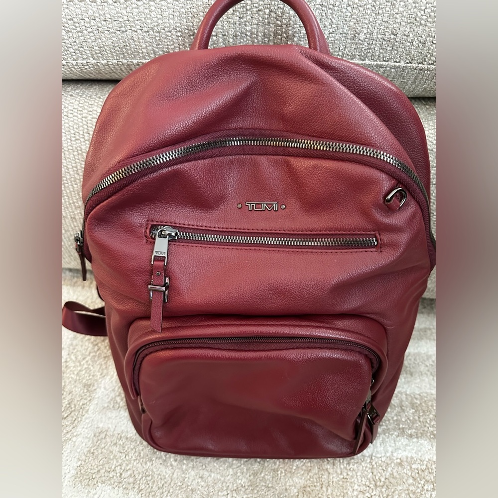 Tumi Voyager Carson Leather Backpack